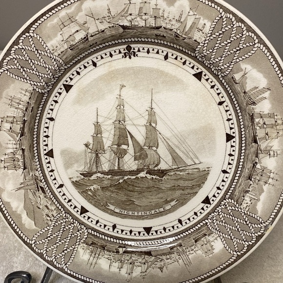 Wedgwood The American Clipper Ship Plate "Nightingale" - Picture 2 of 5